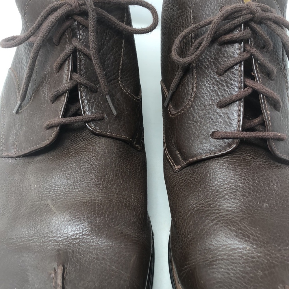 Sandro Comfort Soft and Gel Buttery Soft Chocolate Leather Chukka Boots - Picture 7 of 13